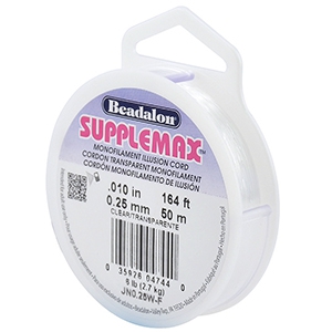 Rijgdraad Beadalon Supplemax 0.25mm 50 meter Clear