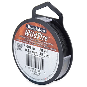 Wildfire wire Beadalon 0.15mm Black