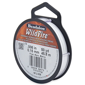 Wildfire wire Beadalon 0.15mm Frost white