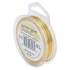 Artistic Wire 22 Gauge Tarnish resistant brass