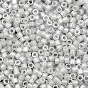 Miyuki kralen 11/0 delica's Opaque ceylon light smoke grey