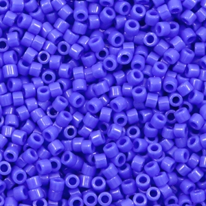 Miyuki kralen 11/0 delica's Opaque cyan blue