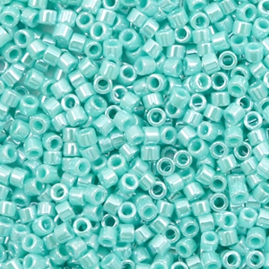 Miyuki kralen 11/0 delica's Opaque luster sea opal