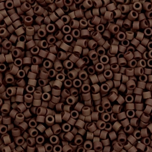 Miyuki kralen 11/0 delica's Opaque matte espresso brown DB-1910