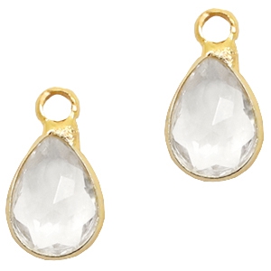 Hanger van crystal glas druppel Crystal-gold