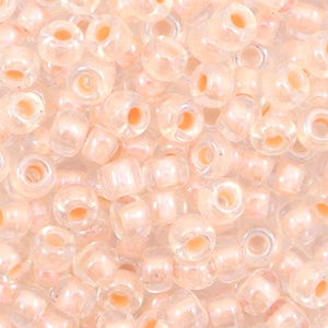 Miyuki 6/0 rocailles Pearlized effect salmon pink 6-4604