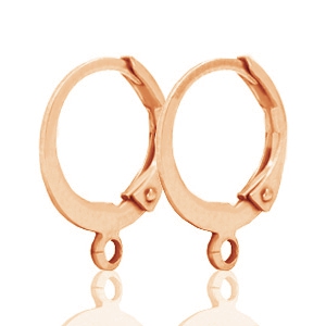 Oorringen DQ 12mm Rose gold