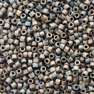 Miyuki kralen 11/0 delica's Metallic matte silver gray DB-307
