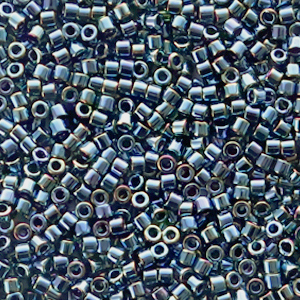 Miyuki kralen 11/0 delica's Metallic iris gunmetal black DB-6