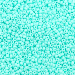 Miyuki 15/0 rocailles Duracoat opaque catalina green 15-4472 