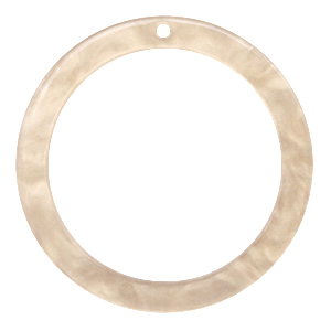 Hangers van resin rond 35mm&nbsp; Light semolina beige