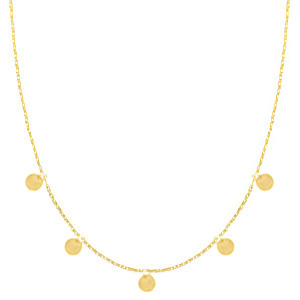 Kettingen van Stainless steel Roestvrij staal (RVS) muntjes Goud