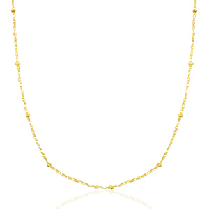 Kettingen van Stainless steel Roestvrij staal (RVS) ball Mix&Match Goud