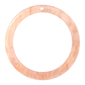Hangers van resin rond 35mm Peach pink