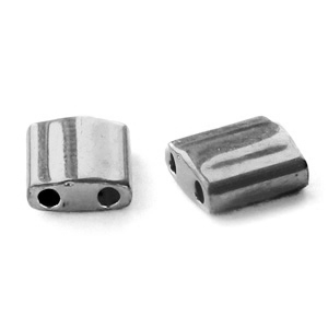 Miyuki kralen 5x5mm tila Plated nickel anthracite TL-190