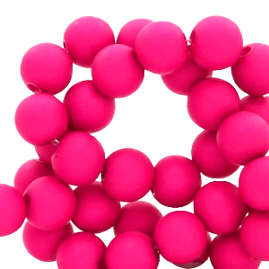 6 mm kralen van acryl Pink blast