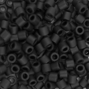 Miyuki kralen 8/0 delica's Matte black DBL-310