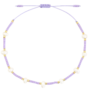 Hippe armbanden parel Miyuki Lilac purple