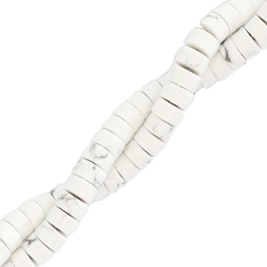 Kralen natuursteen disc 4mm Marble beige