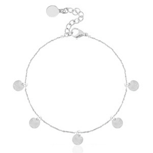 Armbanden van Stainless steel Roestvrij staal (RVS) muntjes Zilver