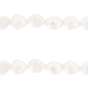 BQ Zoetwater parels nugget ovaal 10x9mm Natural white