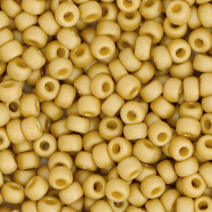 Miyuki 8/0 rocailles Opaque glazed frosted citron yellow 8-4692