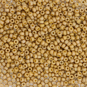 Miyuki 15/0 rocailles Opaque matte ab glazed honey bee brown 15-4693