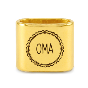 Metaal schuivers DQ "OMA" Mix & Match Goud (nikkelvrij)