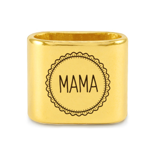 Metaal schuivers DQ "MAMA" Mix & Match Goud (nikkelvrij)