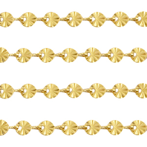 Benodigdheden van Stainless steel Roestvrij staal (RVS) jasseron ronde schakels Goud