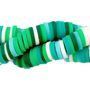 Kralen Katsuki 6mm Green white mix