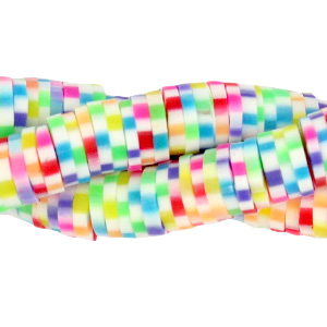 Kralen Katsuki 4mm Rainbow white mix