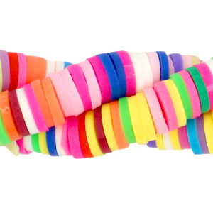 Kralen Katsuki 4mm Rainbow neon yellow mix