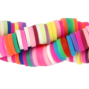 Kralen Katsuki 4mm Rainbow pink-brown mix