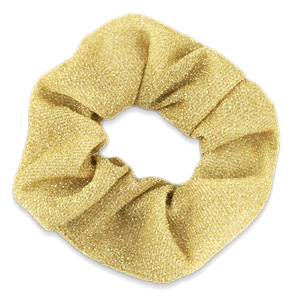 Scrunchie glitter haarelastiek Gold