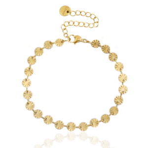 Armbanden van Stainless steel Roestvrij staal (RVS) jasseron Goud