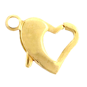 Benodigdheden van Stainless steel Roestvrij staal (RVS) karabijnslot hartje 11mm Goud
