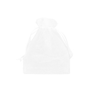 Organza sieradenzakje 7x9cm White