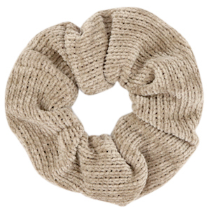 Scrunchie corduroy haarelastiek Taupe