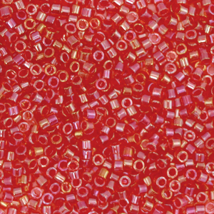 Miyuki kralen 11/0 delica's Fancy lined scarlet rose DB-2374