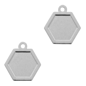 Bohemian hanger hexagon Silver