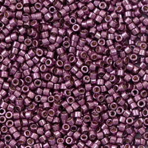 Miyuki kralen 11/0 delica's Duracoat galvanized eggplant purple DB-1850