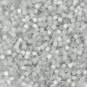 Miyuki kralen 11/0 delica's Silk satin dyed shadow gray DB-1816