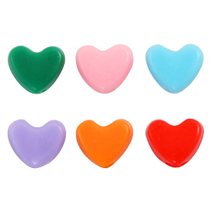 Acryl letterkralen heart Multicolour