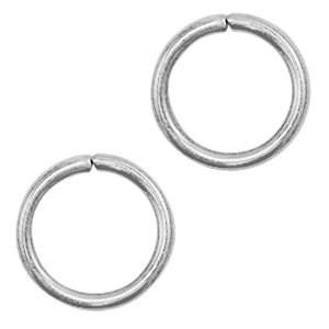 Benodigdheden van Stainless steel Roestvrij staal (RVS) buigring 11mm Zilver