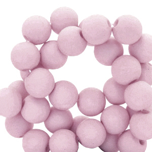 6 mm kralen van acryl matt Vintage lilac