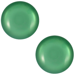 12 mm classic Polaris Elements cabochon Shiny Alhambra green