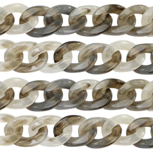 Acryl schakels 22mm Grey