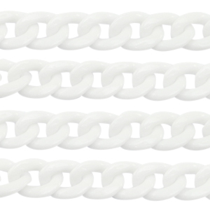 Acryl schakels 19mm White