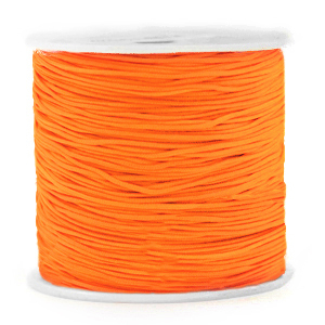 Macram&eacute; draad 0.8mm Neon orange